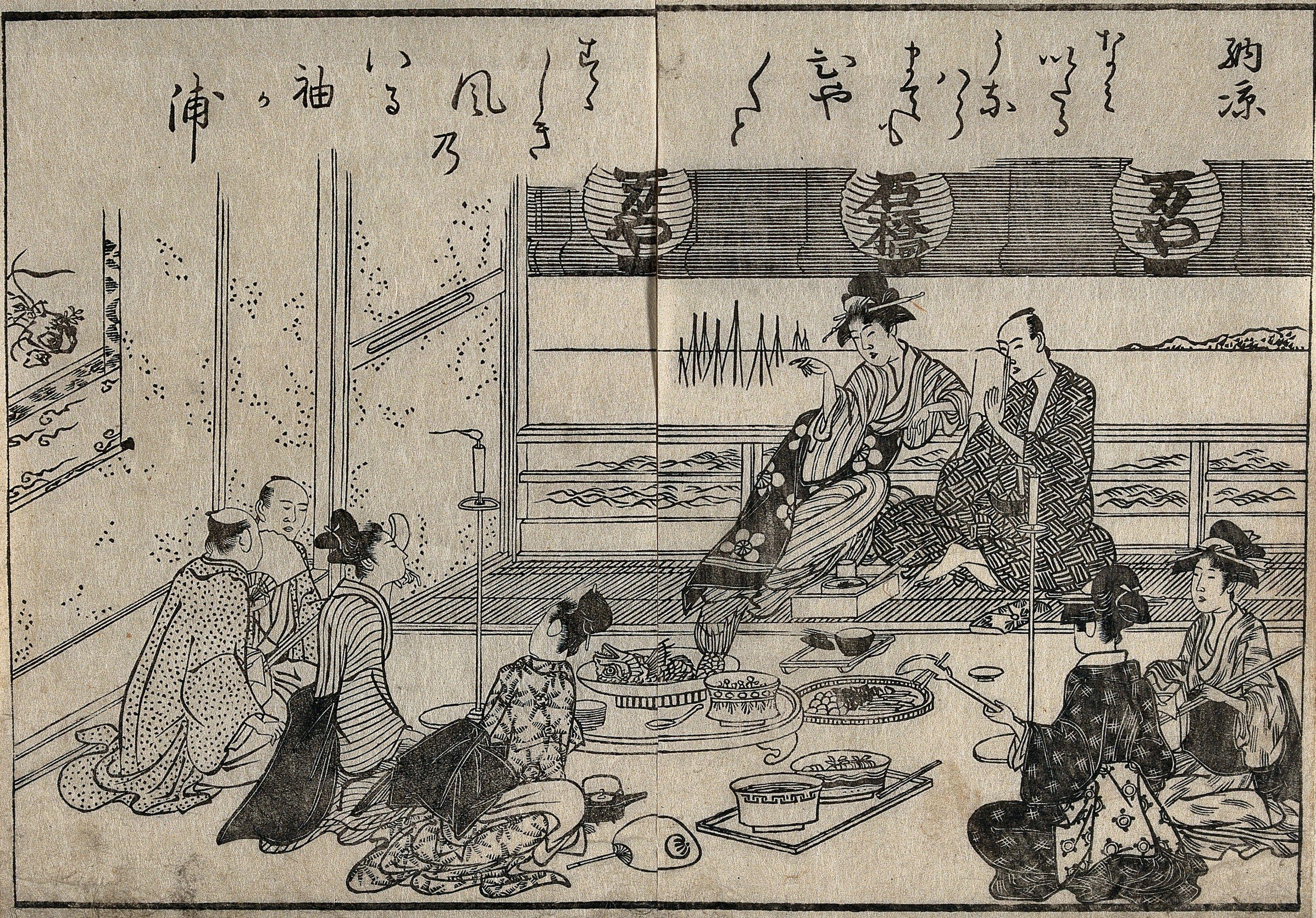A Tea House Scene